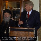 Bishop Artimije and William Murray - Click for larger photo